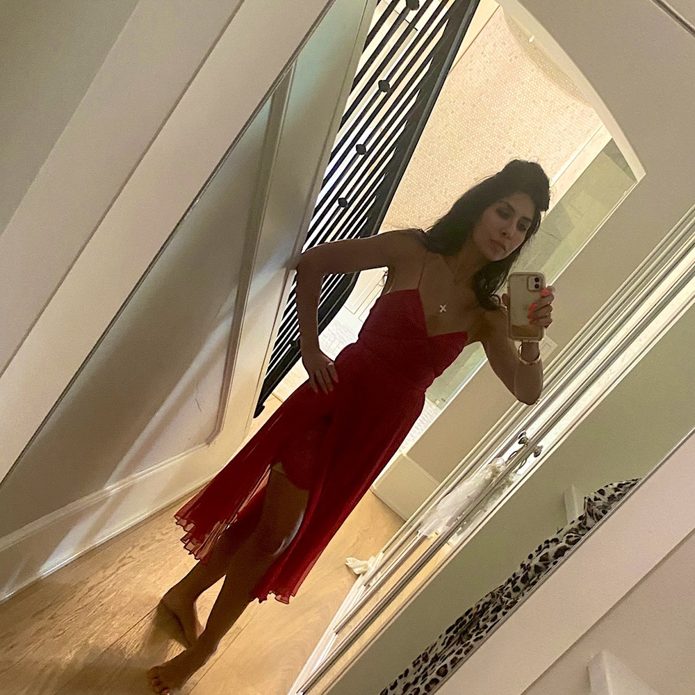 Self portrait midi dress.
